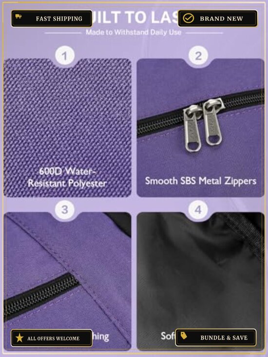 Yoga Mat Bag Convertible Backpack Blocks Carrier with Wet Pocket - 600D main image 4